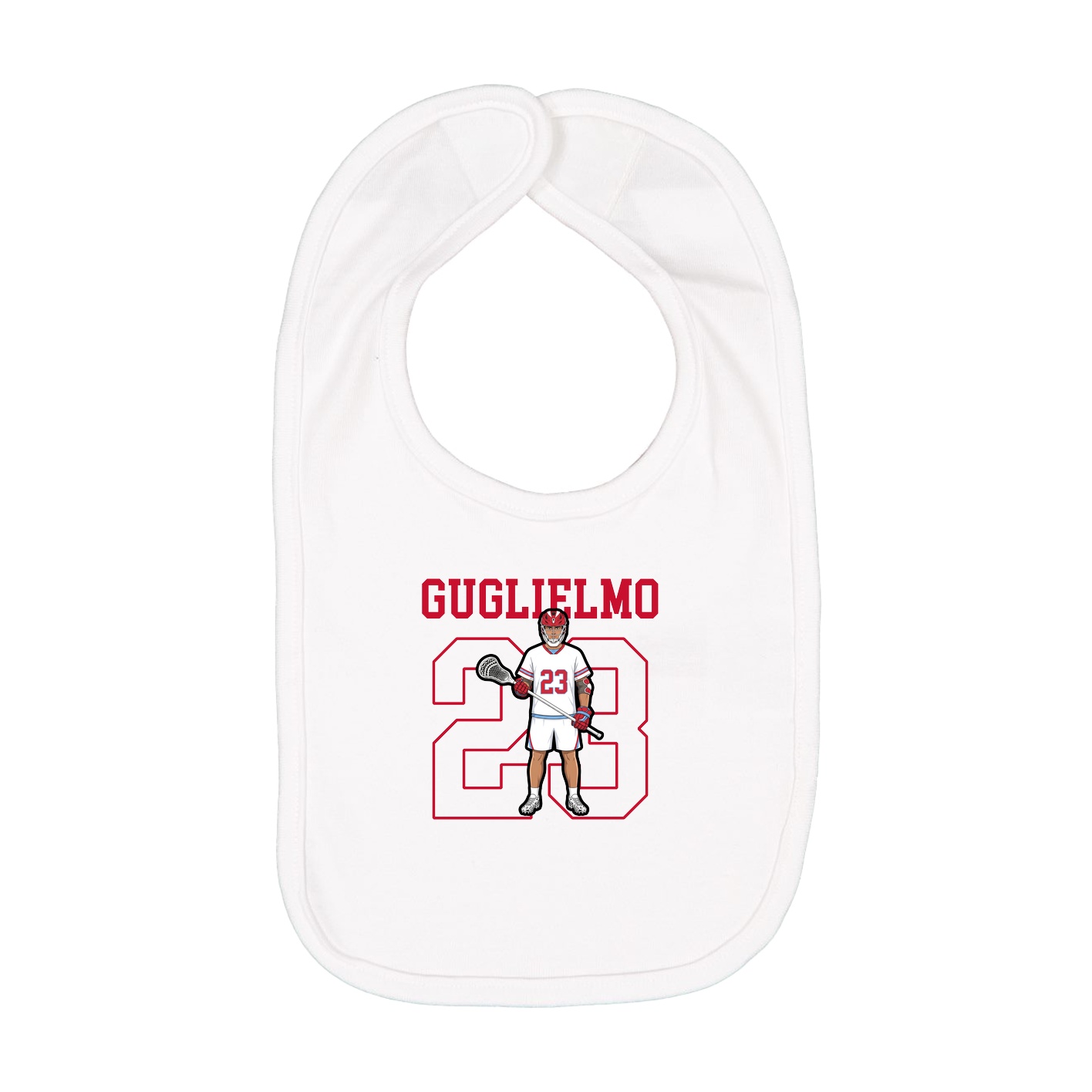 Infant Bib — Shirsey in White