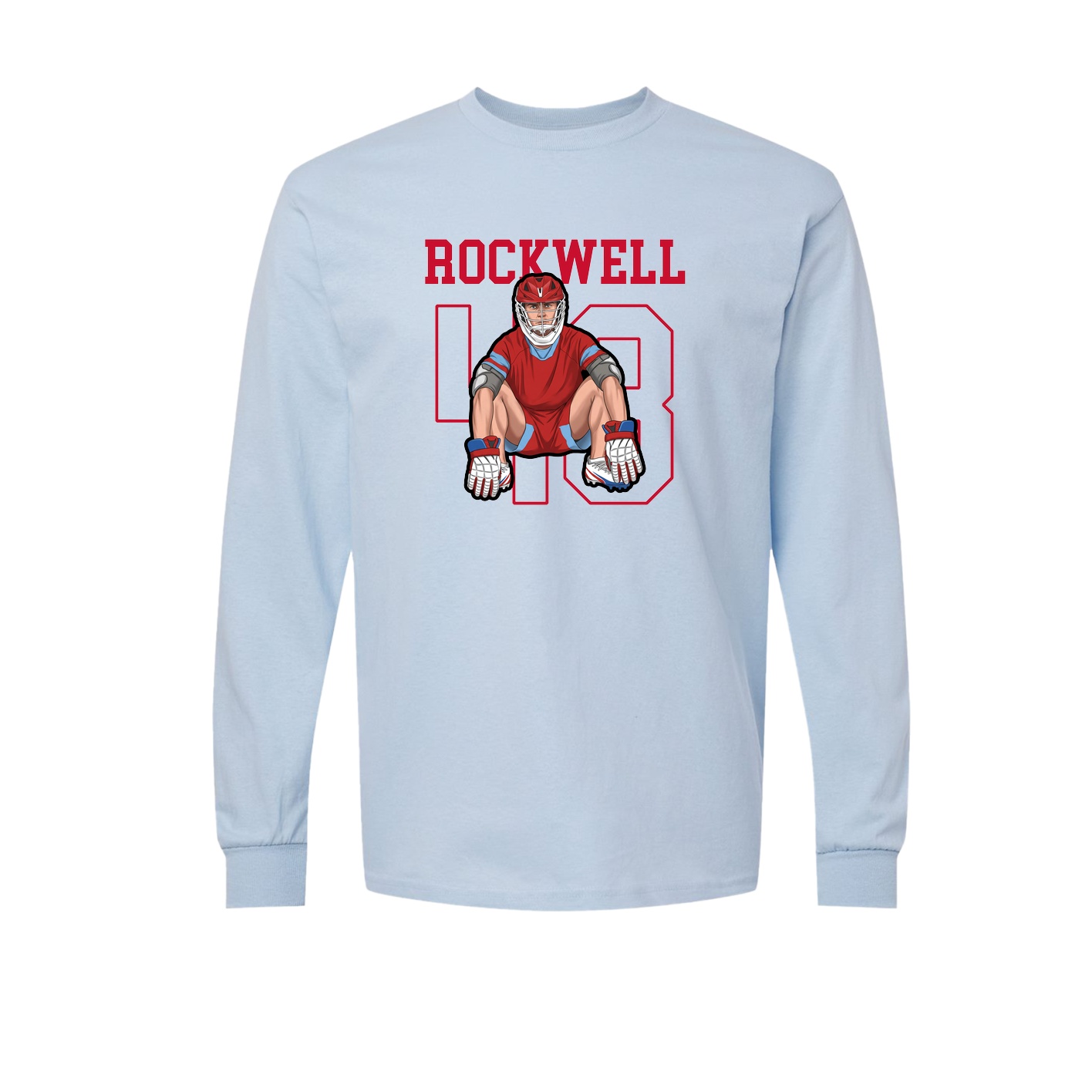 Long Sleeve Tee — Shirsey in Light Blue