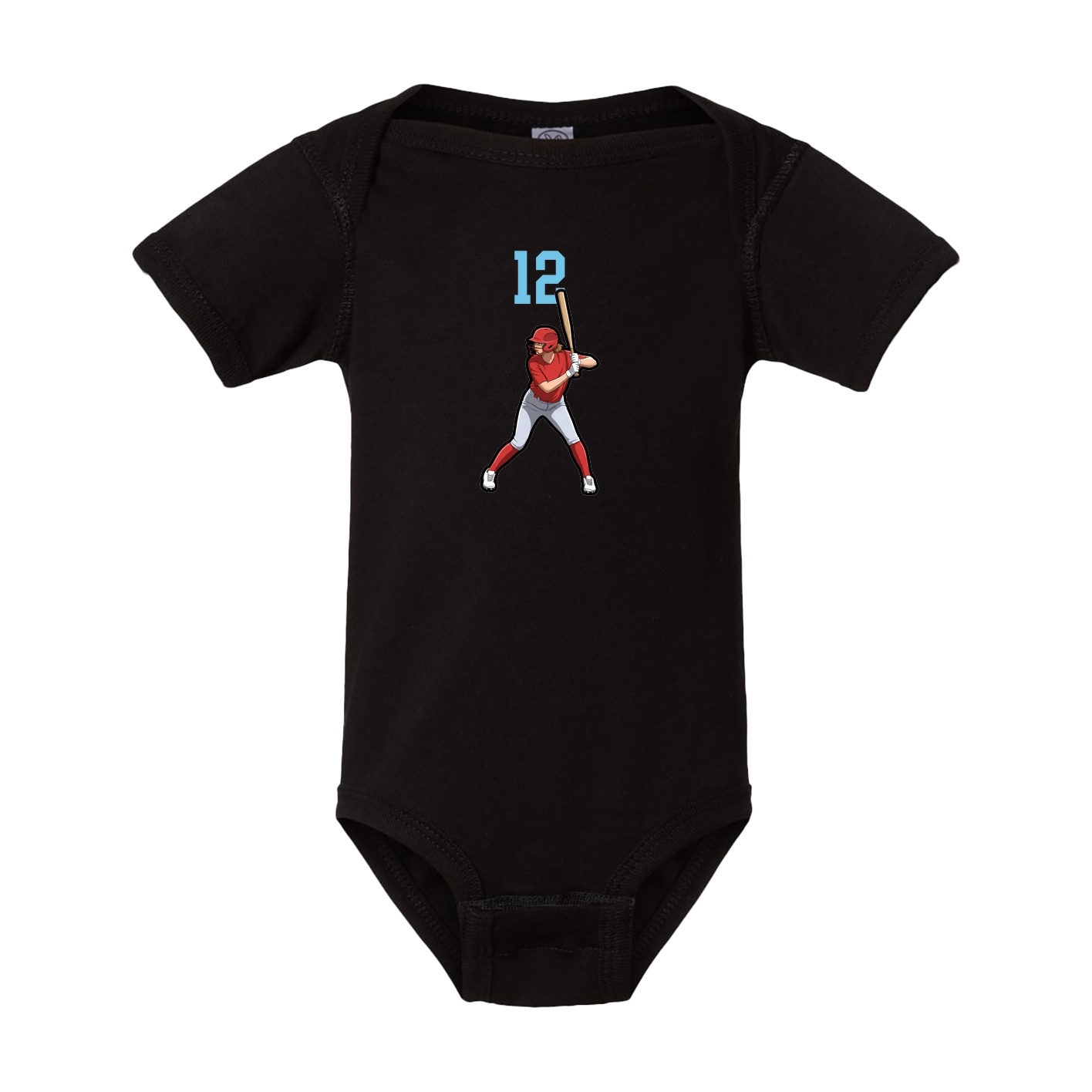 Baby Onesie — Number Top in Black