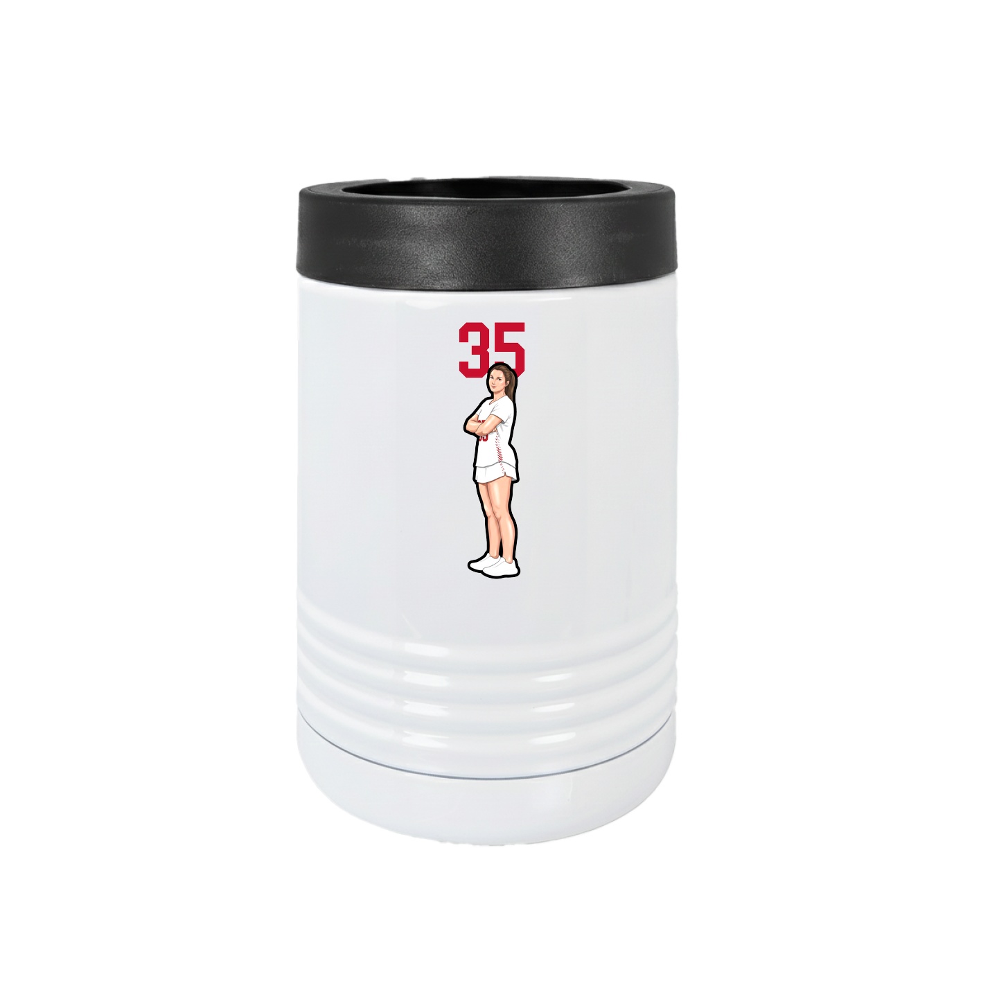 Beverage Holder — Number Top in White