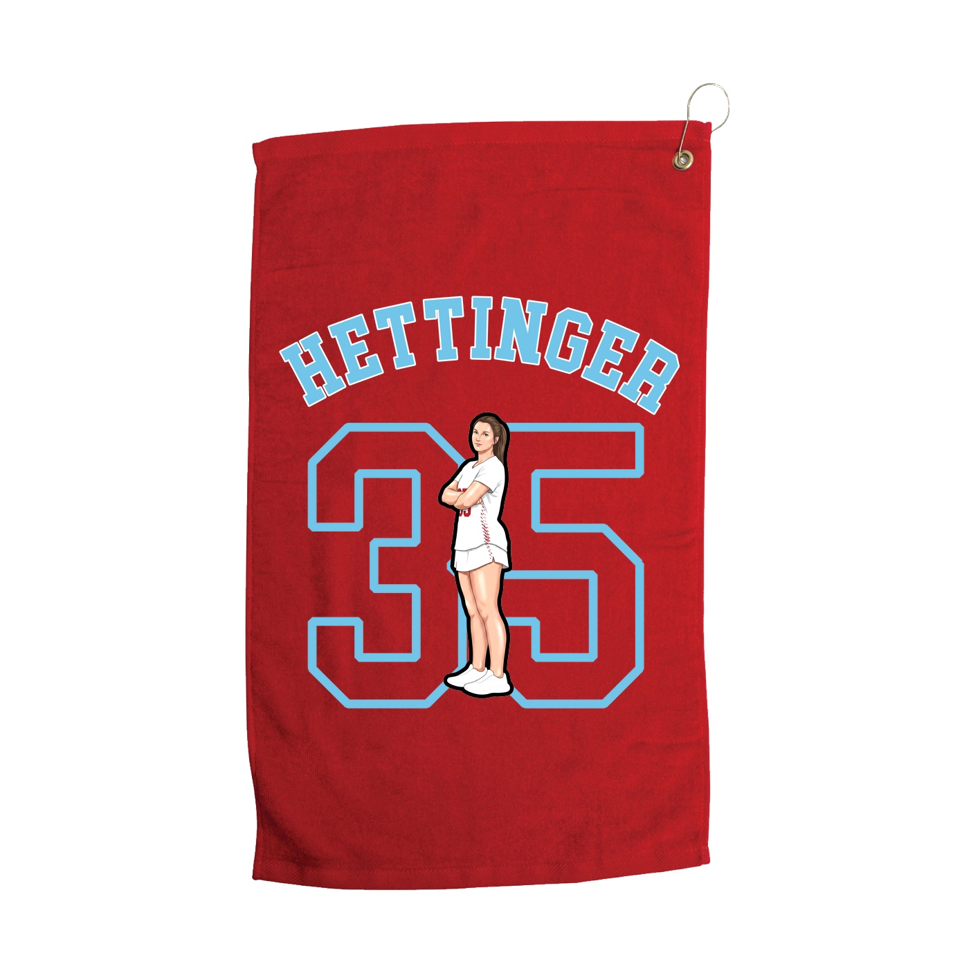 Golf Towel — Shirsey Arch in Red