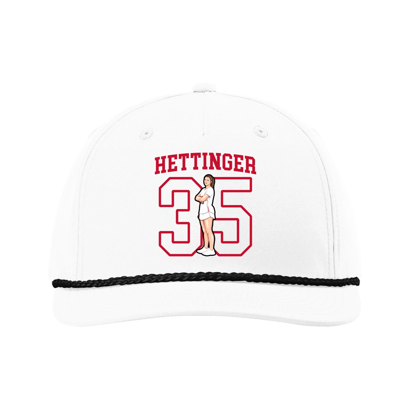 Five-Panel Classic Rope Cap — Shirsey in White