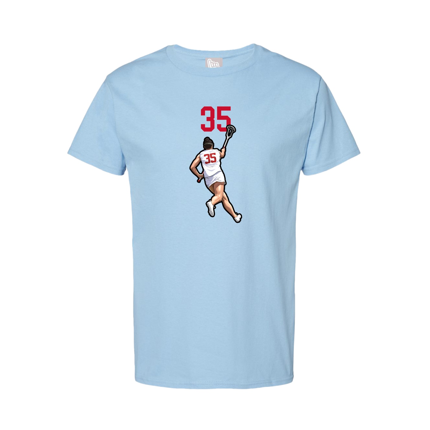 Tee — Number Top in Light Blue