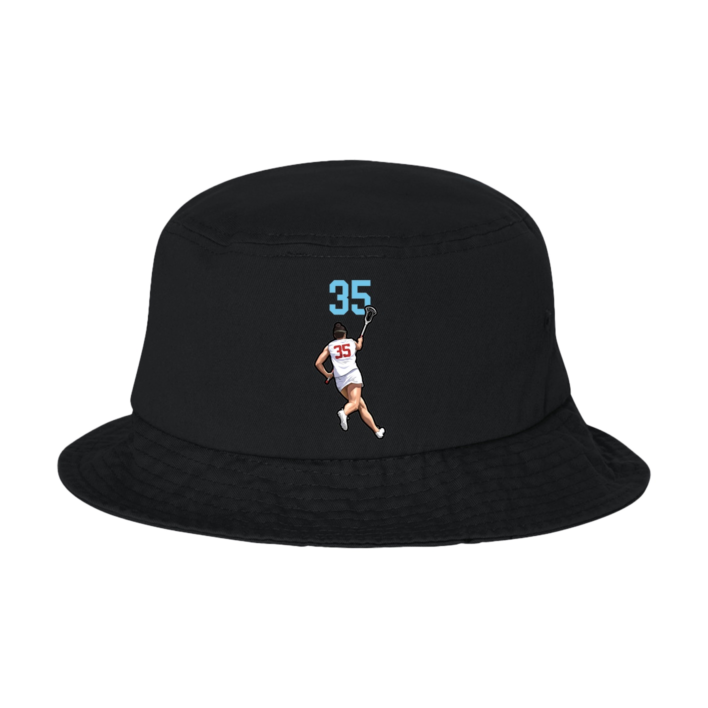 Bucket Cap — Number Top in Black