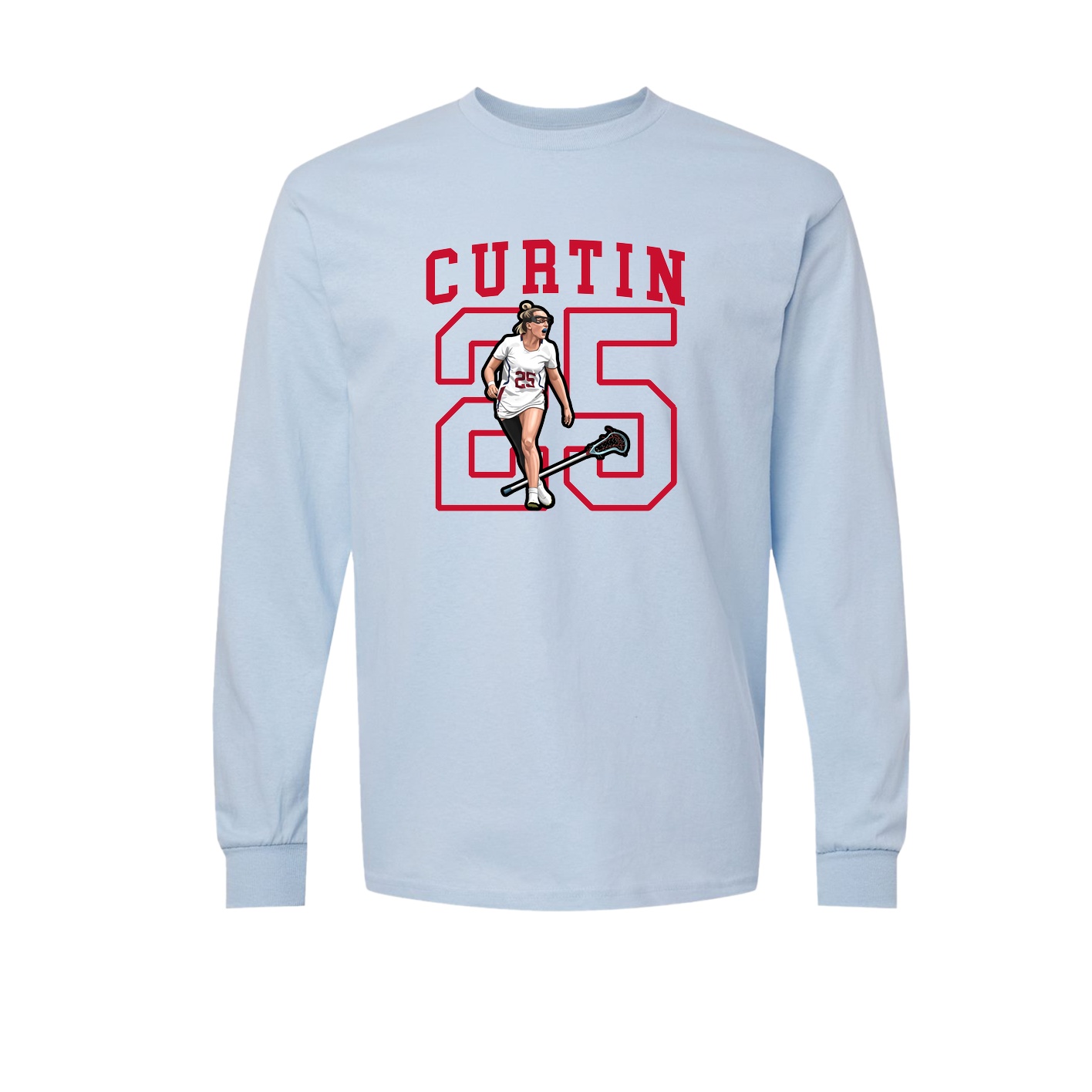 Long Sleeve Tee — Shirsey in Light Blue