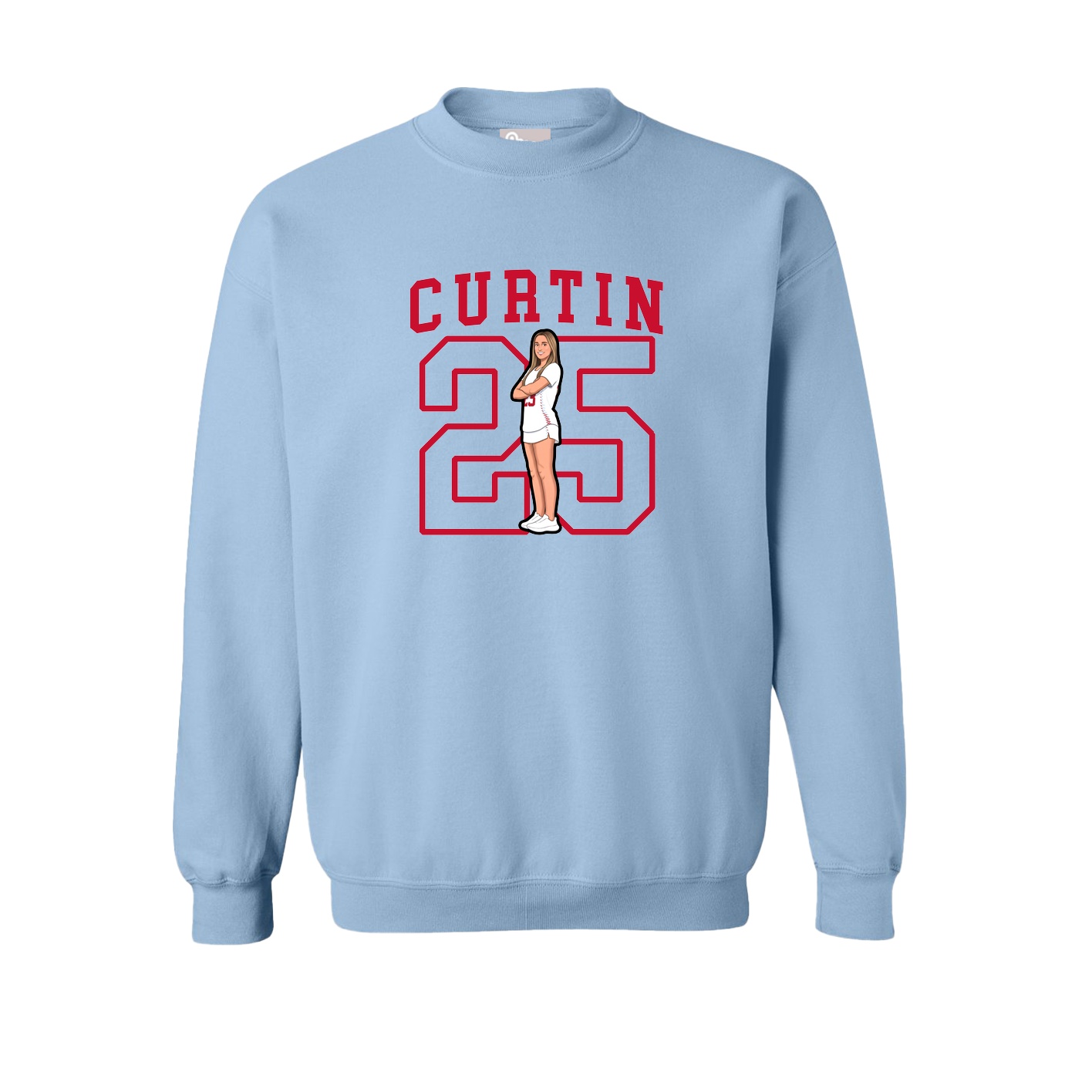 Fleece Crew — Shirsey in Light Blue