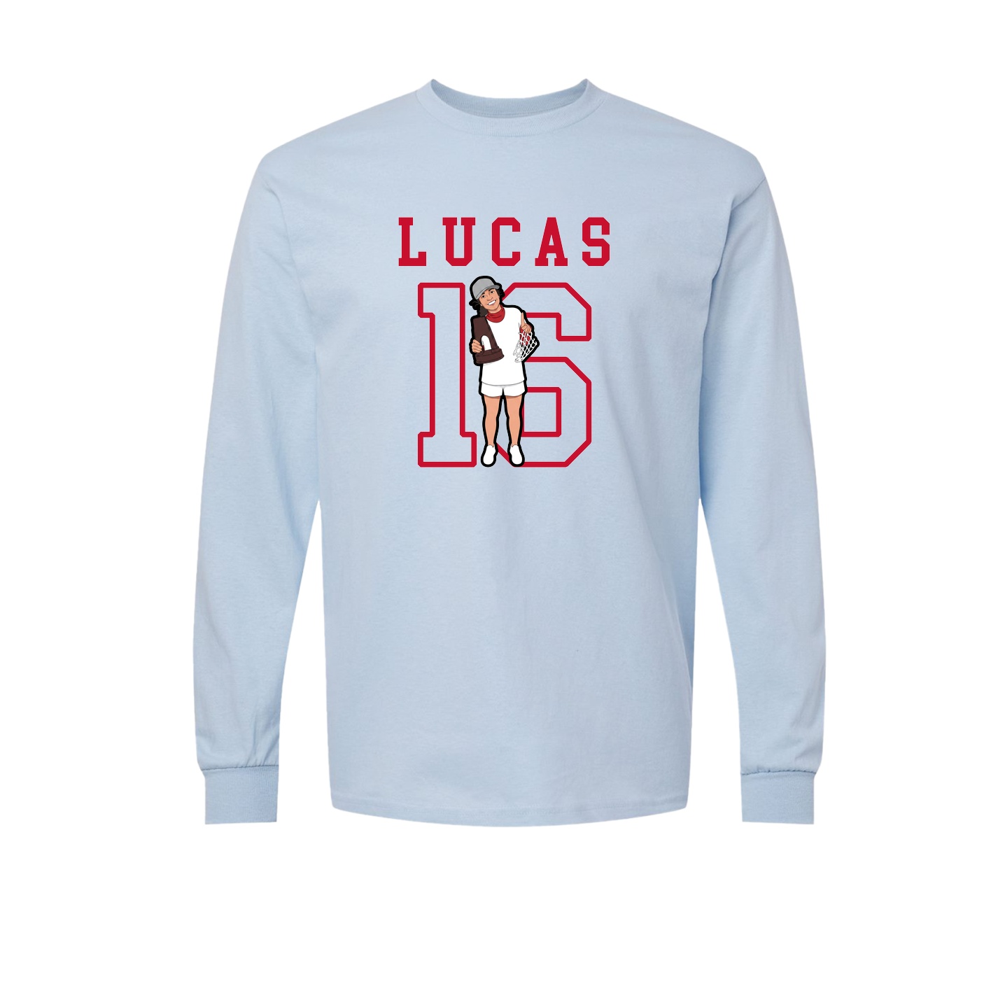 Long Sleeve Tee — Shirsey in Light Blue
