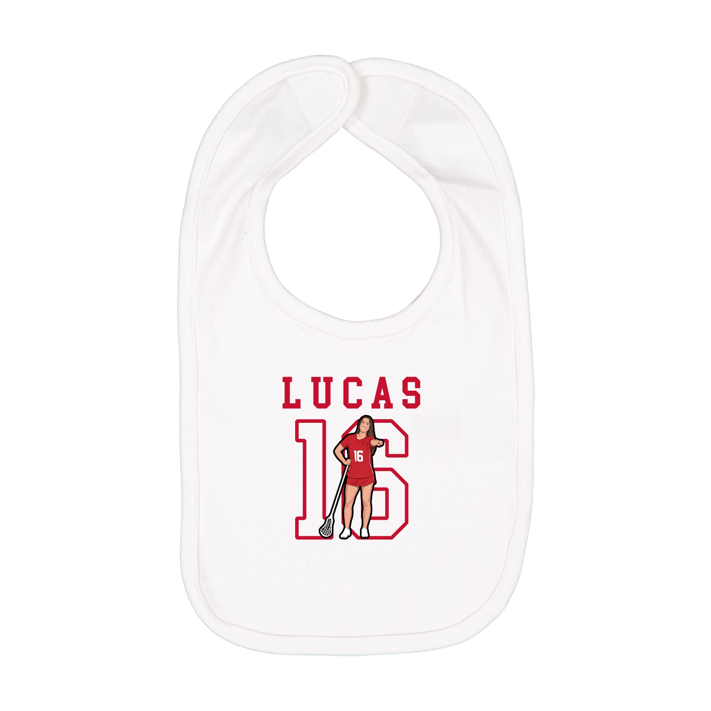 Infant Bib — Shirsey in White