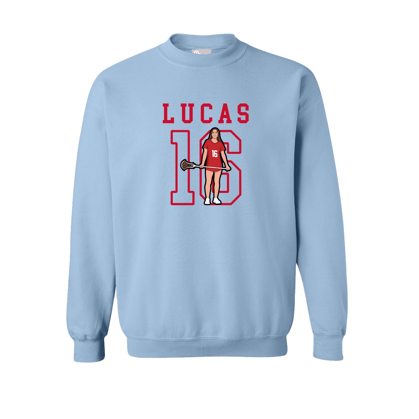 Fleece Crew — Shirsey in Light Blue