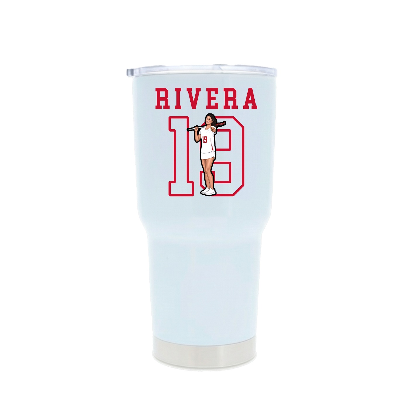 30oz Stainless Steel Tumbler — Shirsey in White