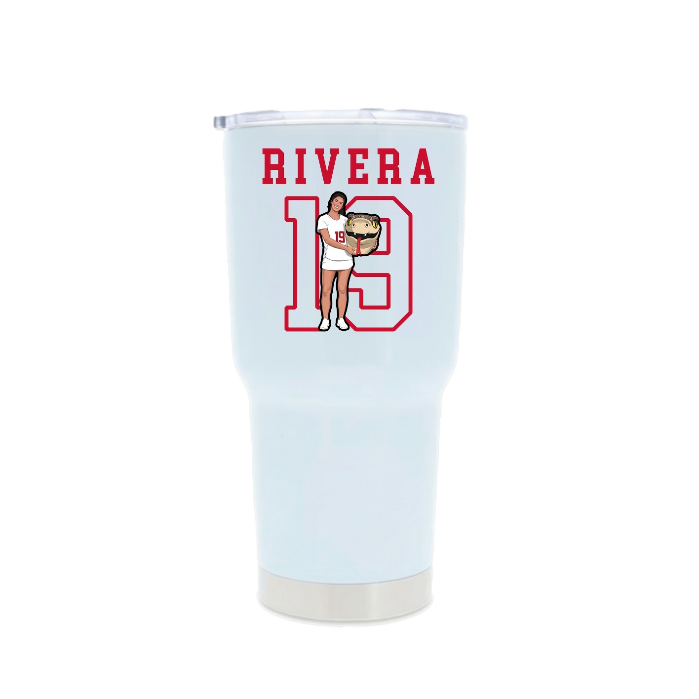 30oz Stainless Steel Tumbler — Shirsey in White