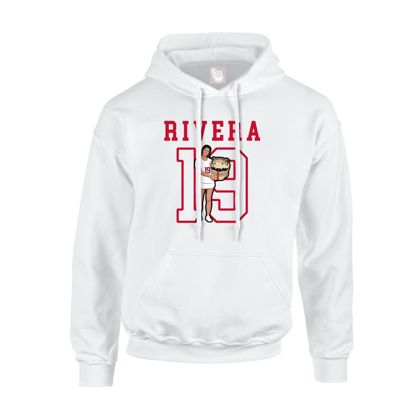 Hoodie — Shirsey in White