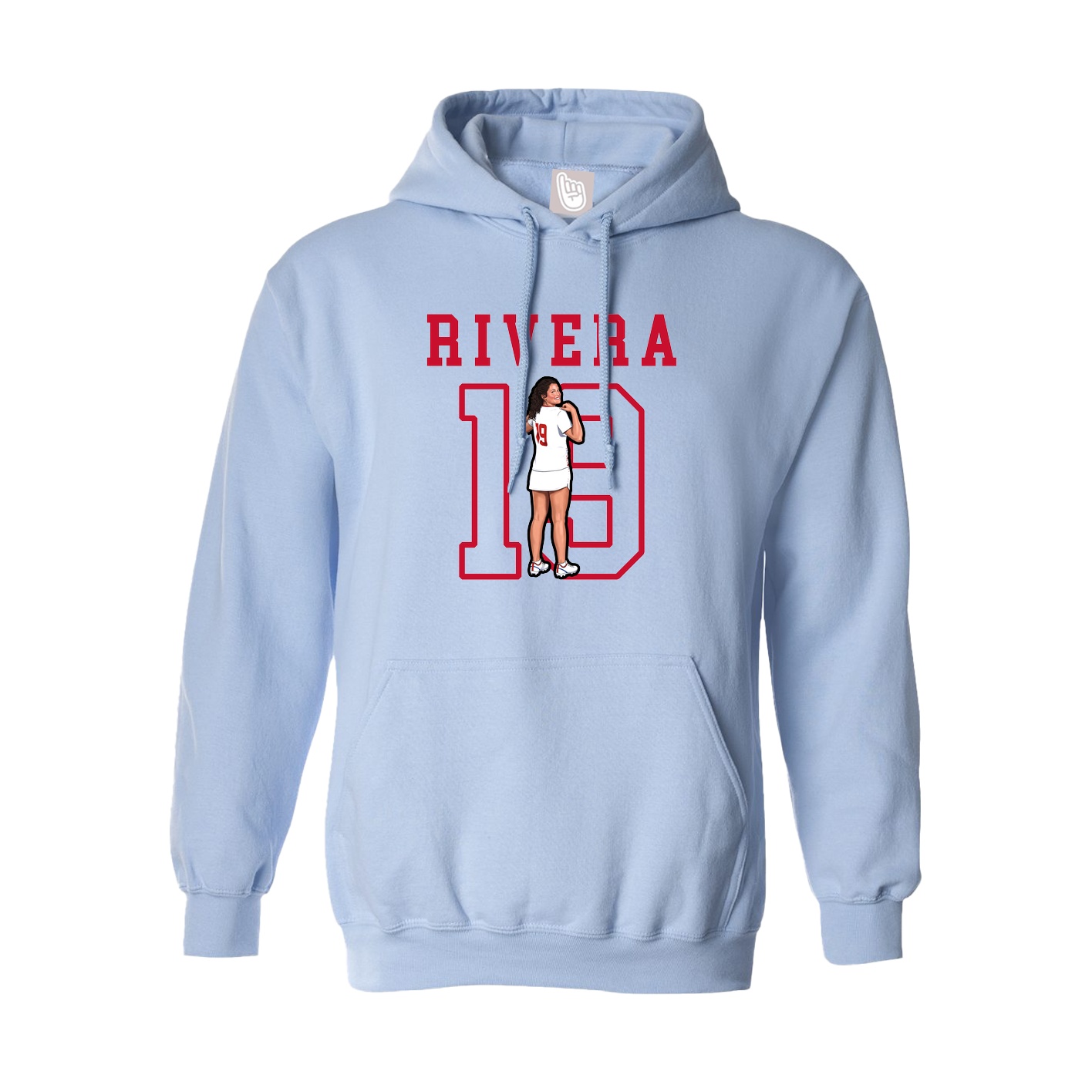 Hoodie — Shirsey in Light Blue