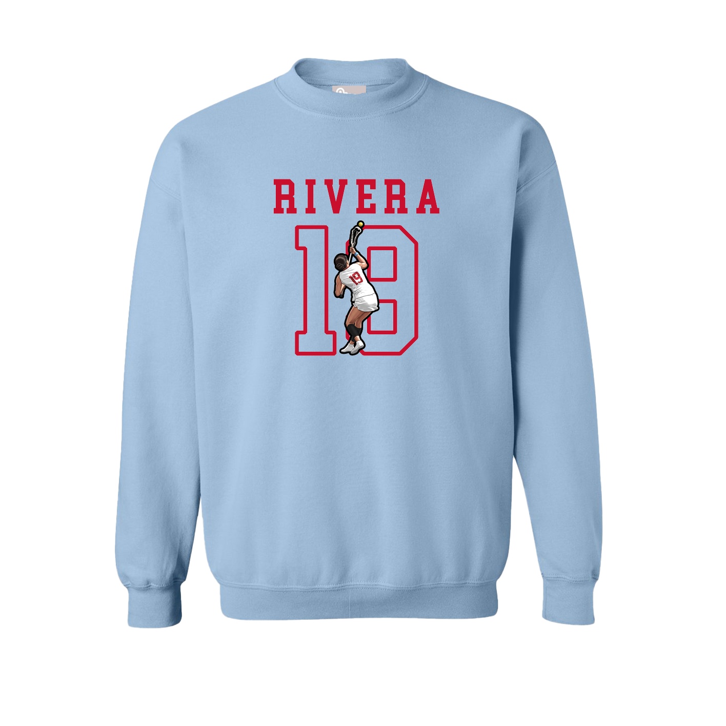 Fleece Crew — Shirsey in Light Blue