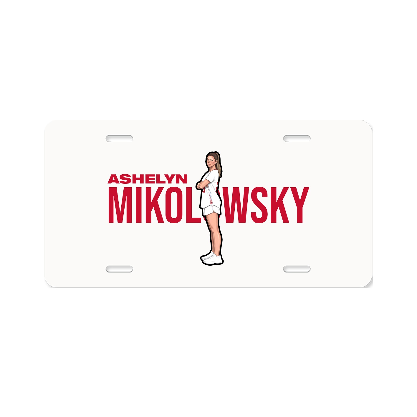 License Plate — Player Name in Classic