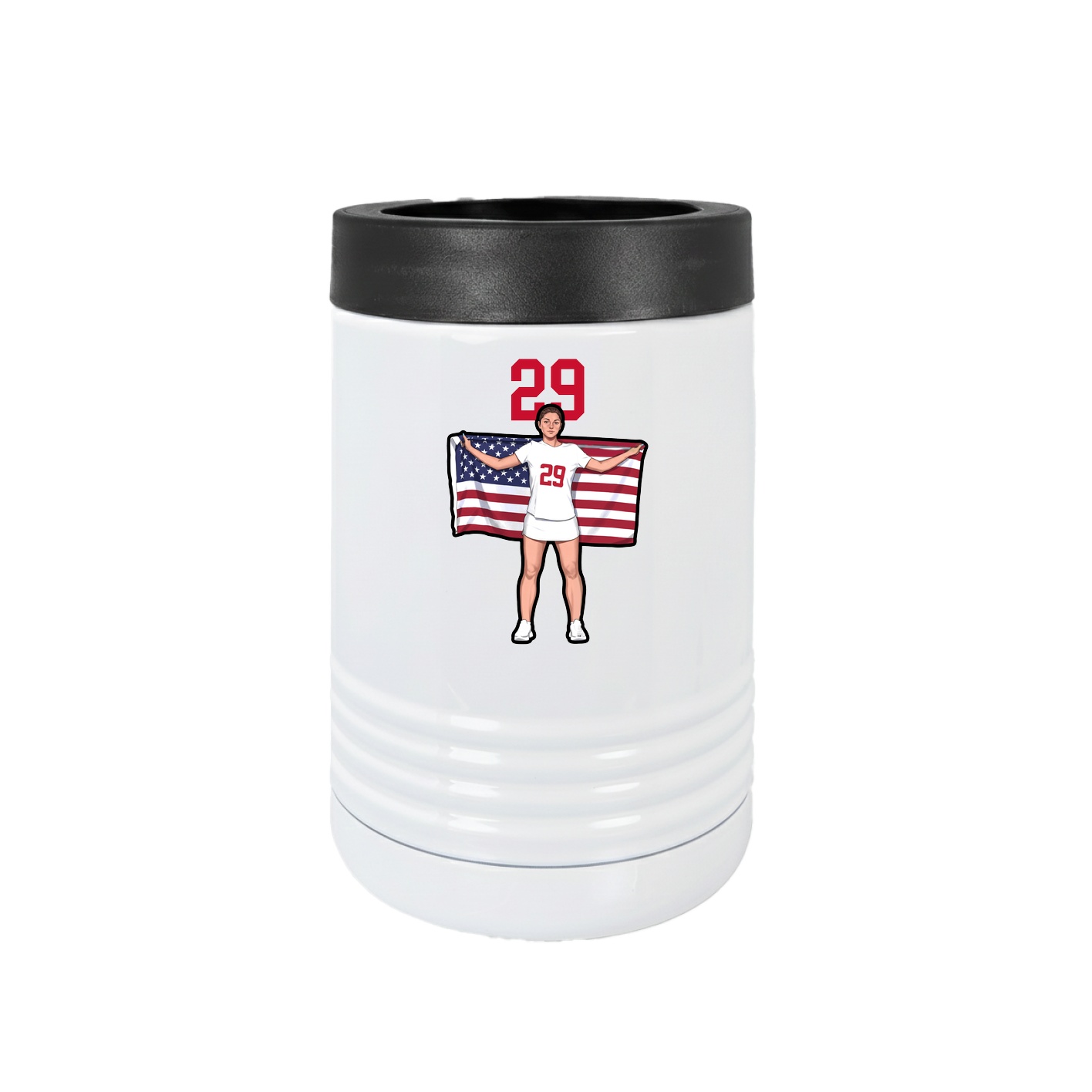 Beverage Holder — Number Top in White