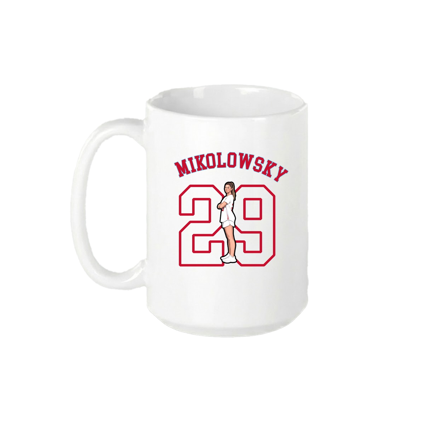 15oz Coffee Mug — Shirsey Arch in White