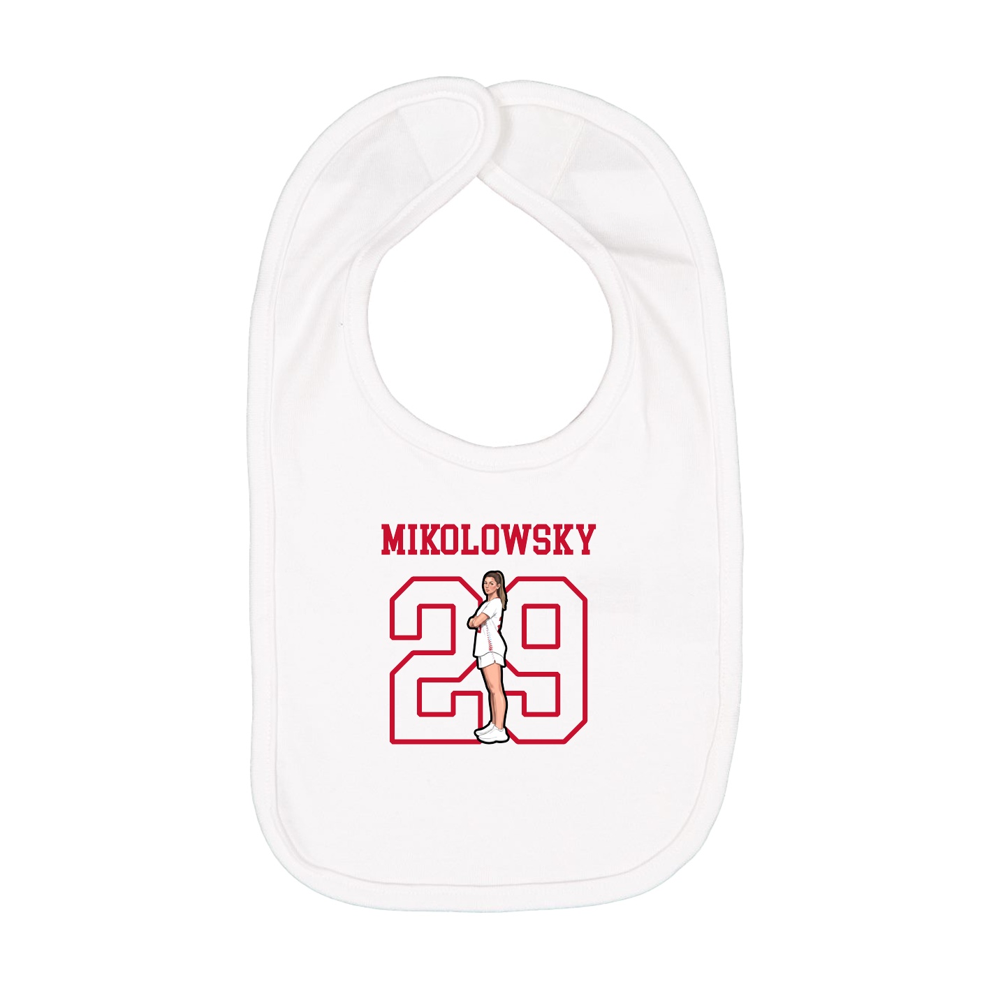 Infant Bib — Shirsey in White