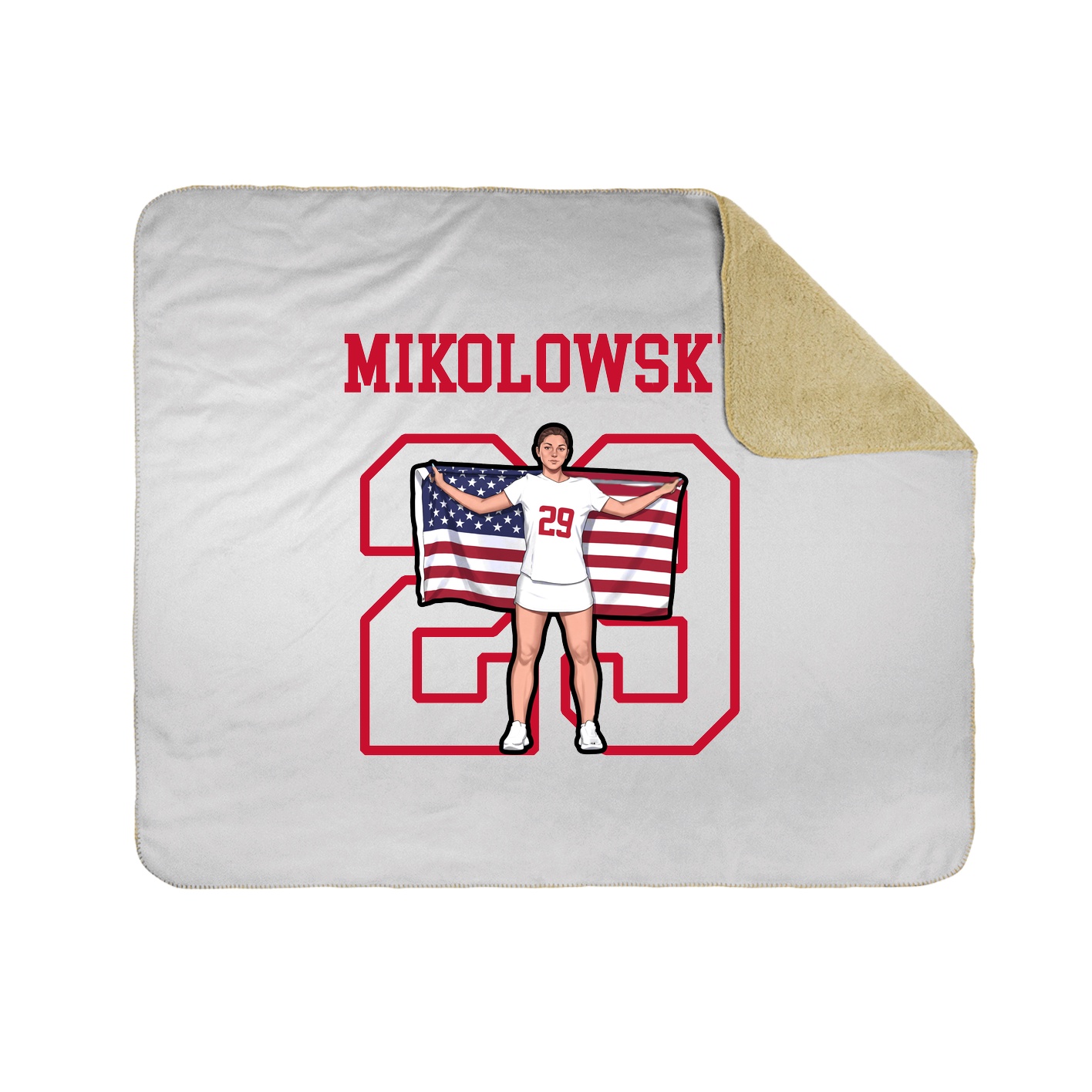 Throw Blanket — Shirsey in White