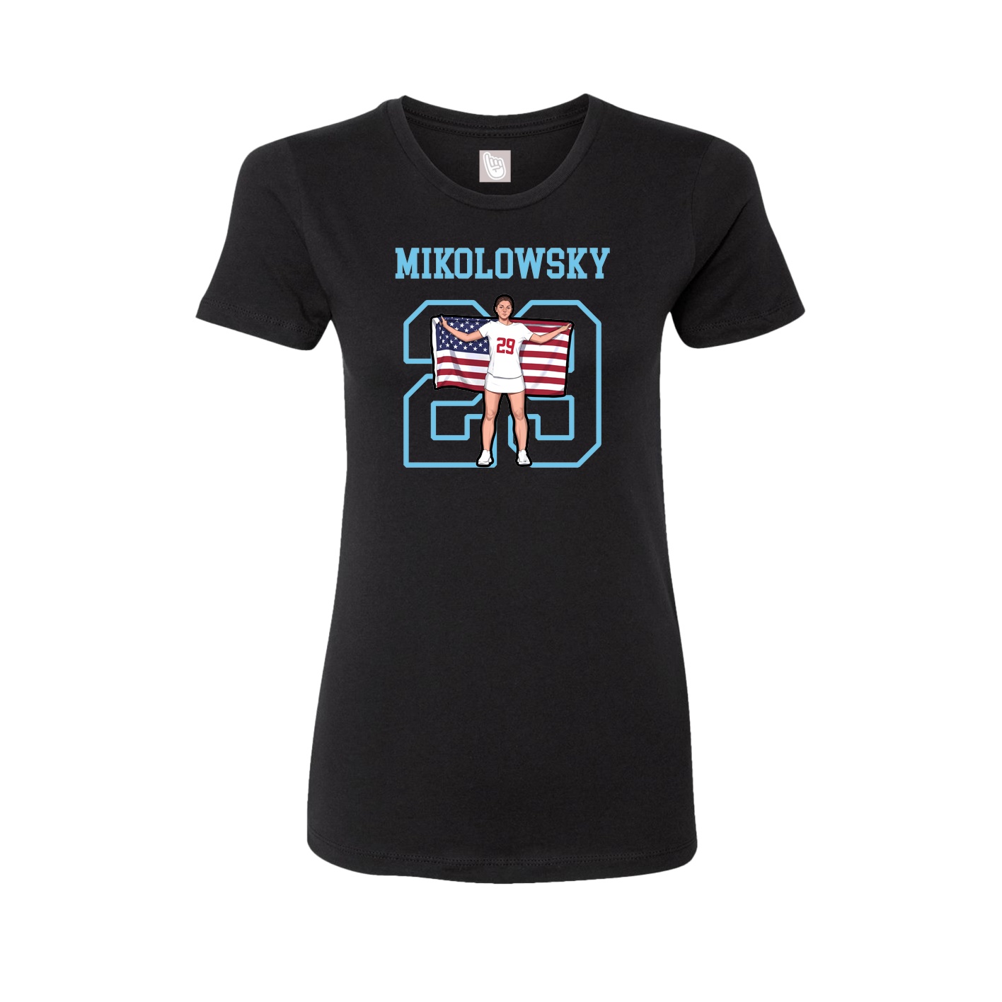 Fitted Women's Tee — Shirsey in Black