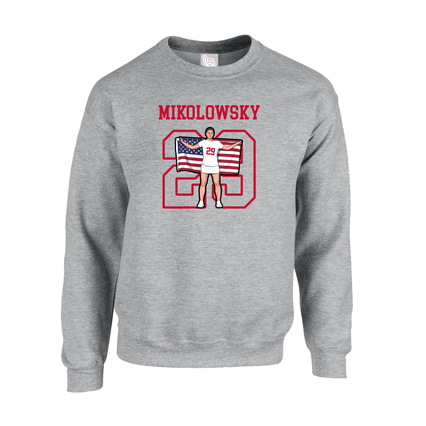 Fleece Crew — Shirsey in Grey