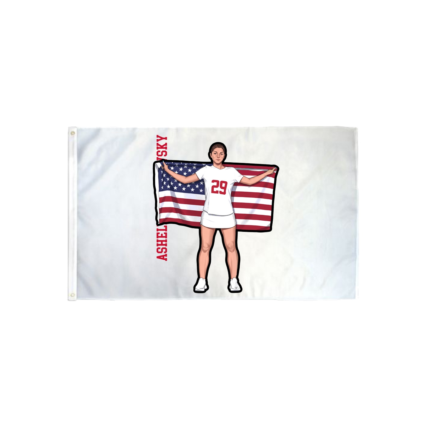 3x5 Flag — Name Vertical in Classic