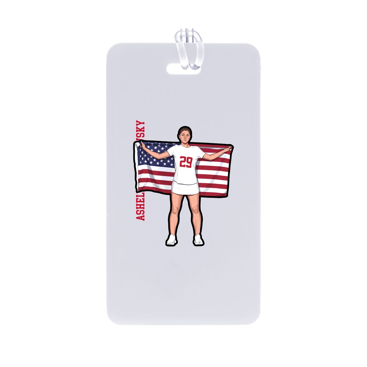 Bag Tag — Name Vertical in Classic