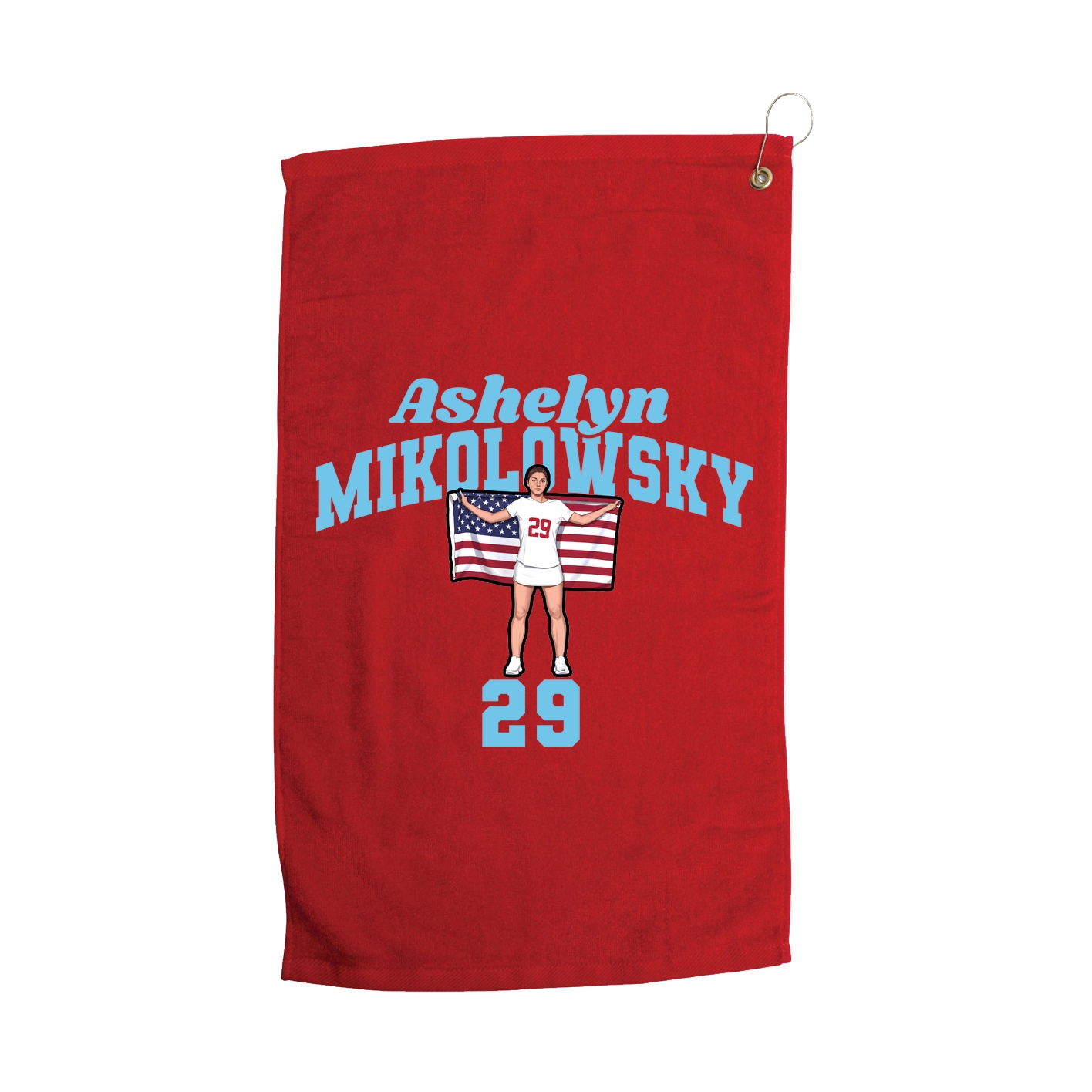 Golf Towel — Signature Arch in Red