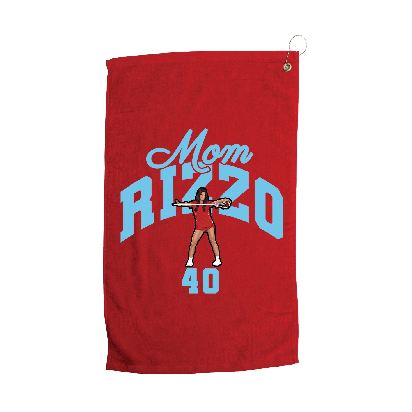 Golf Towel — Mothers Day Arch in Red