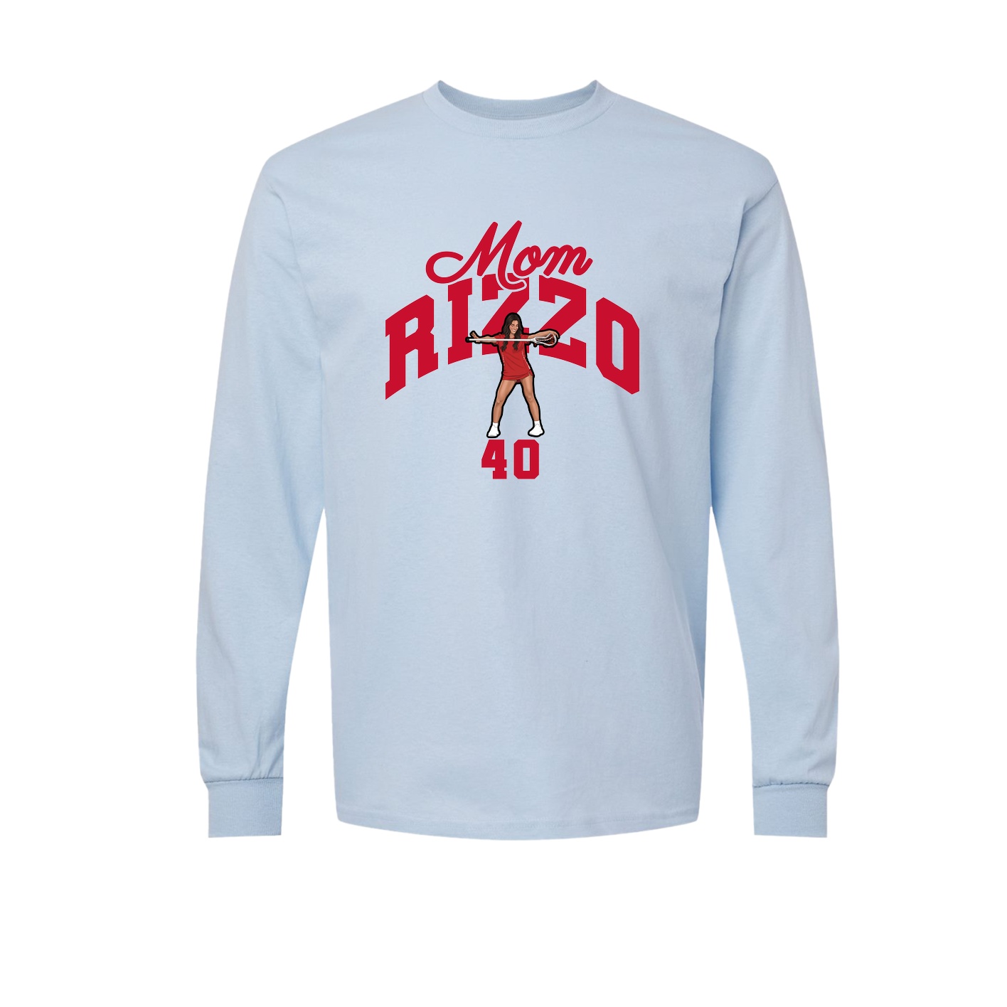 Long Sleeve Tee — Mothers Day Arch in Light Blue
