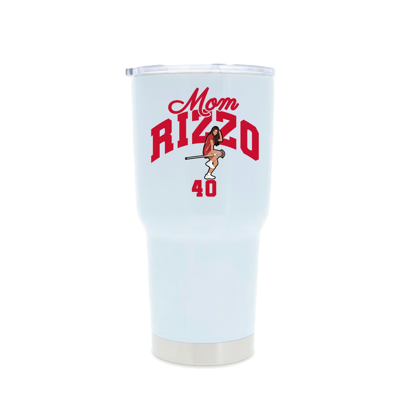 30oz Stainless Steel Tumbler — Mothers Day Arch in White