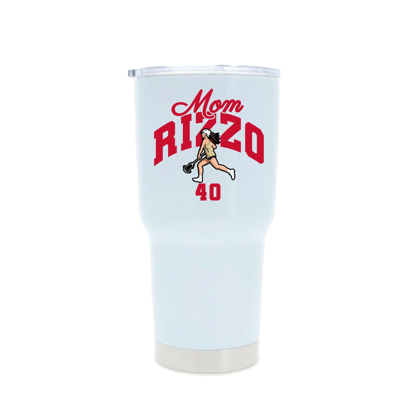 30oz Stainless Steel Tumbler — Mothers Day Arch in White