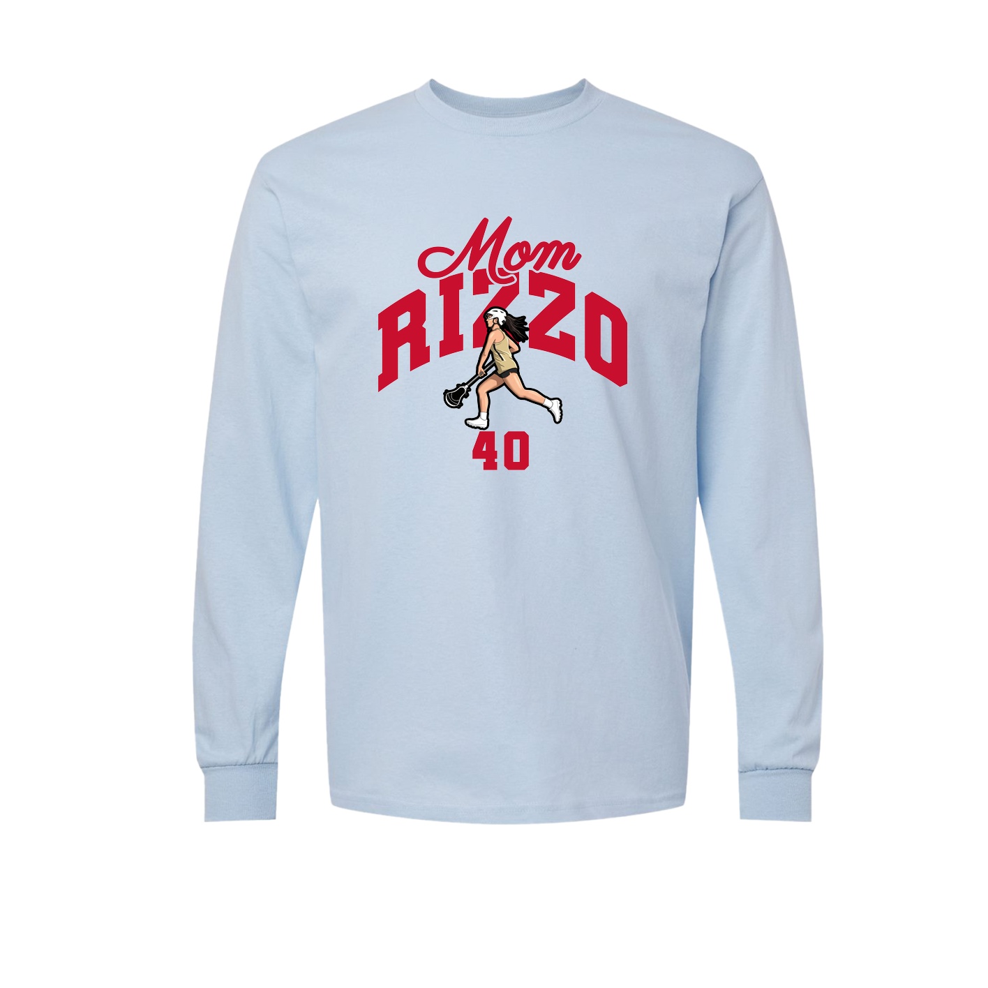 Long Sleeve Tee — Mothers Day Arch in Light Blue