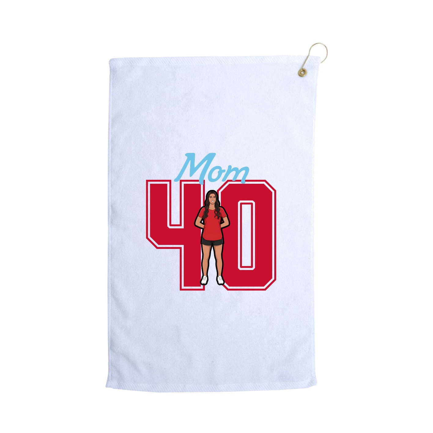 Golf Towel — Mothers Day Shirsey in White
