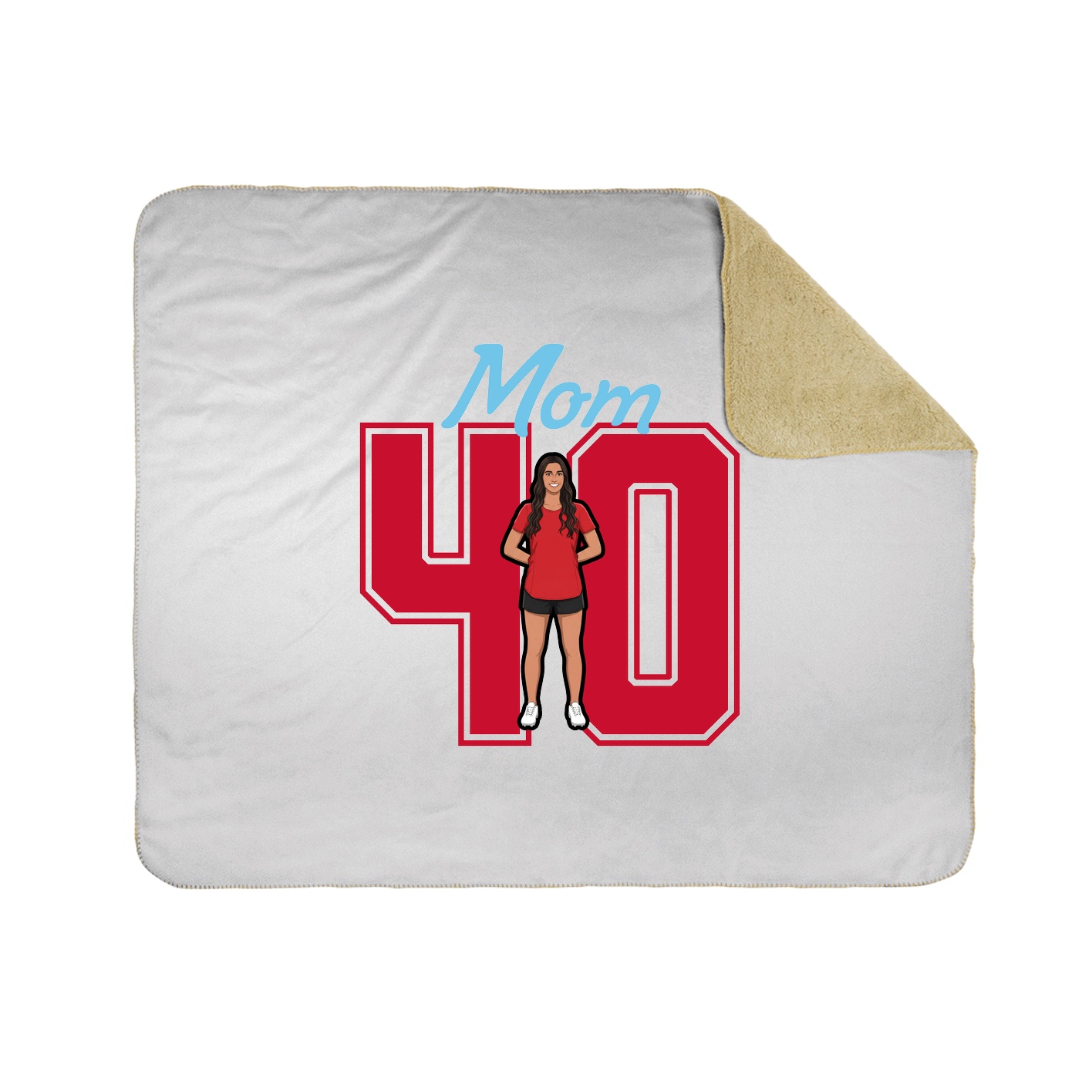 Throw Blanket — Mothers Day Shirsey in White