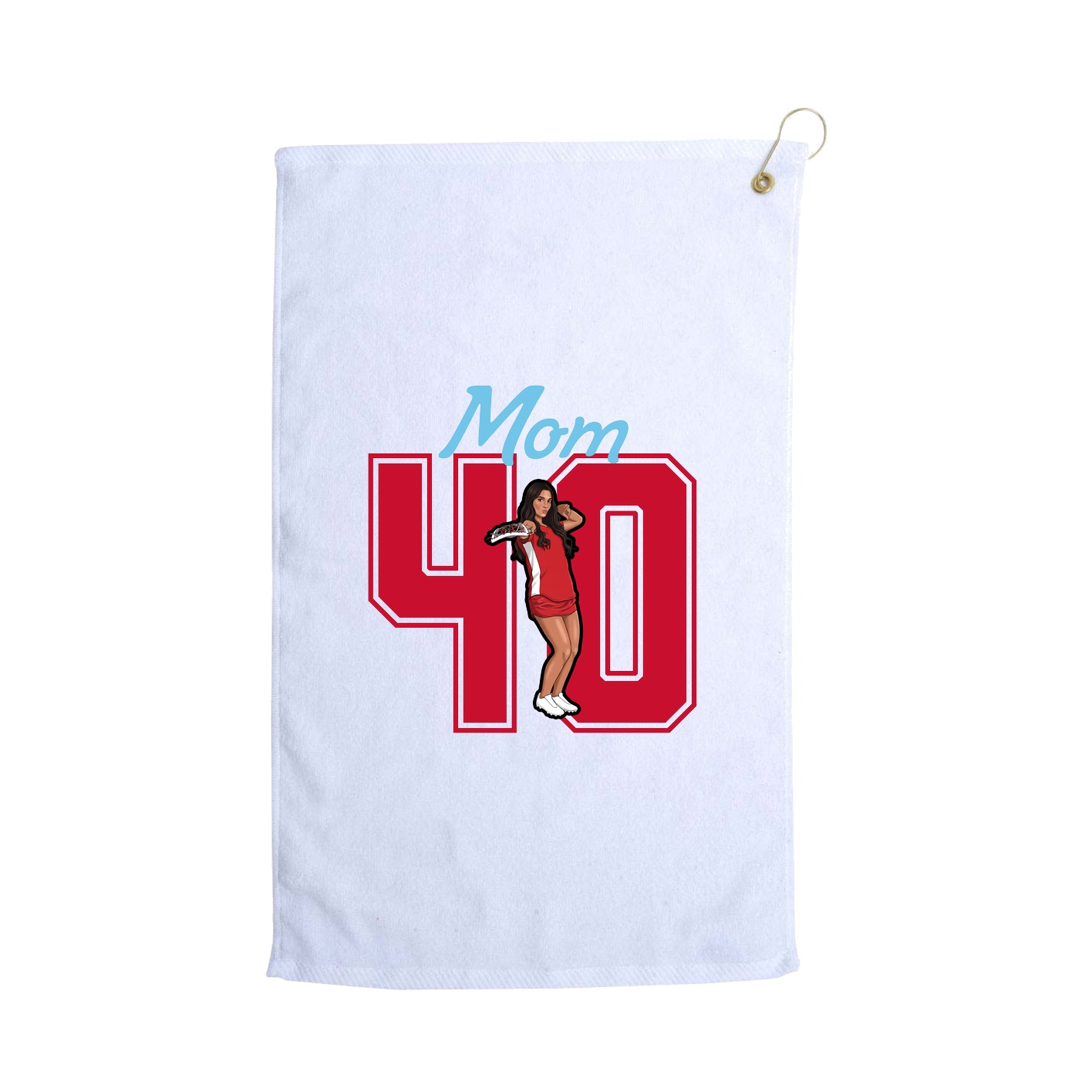 Golf Towel — Mothers Day Shirsey in White