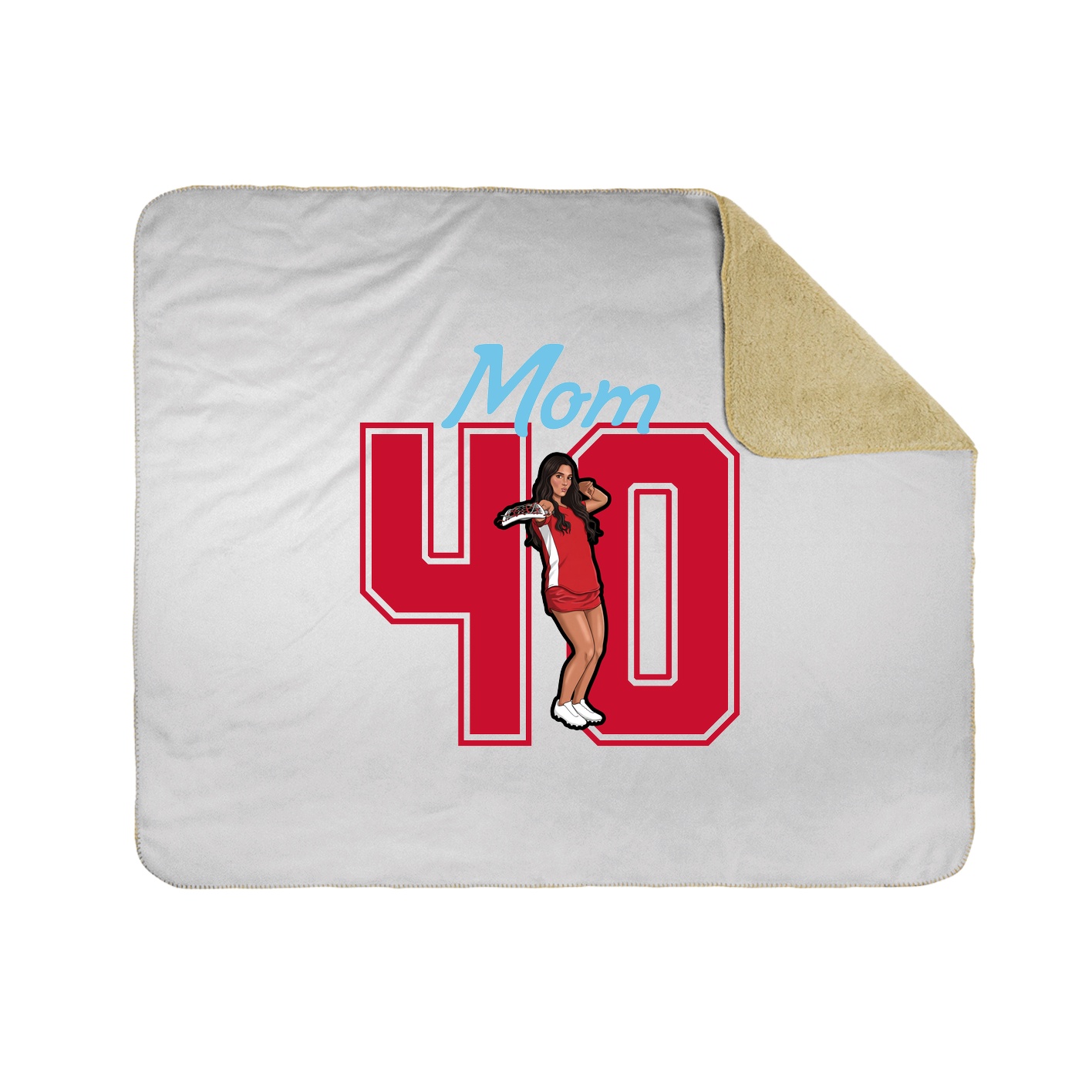 Throw Blanket — Mothers Day Shirsey in White