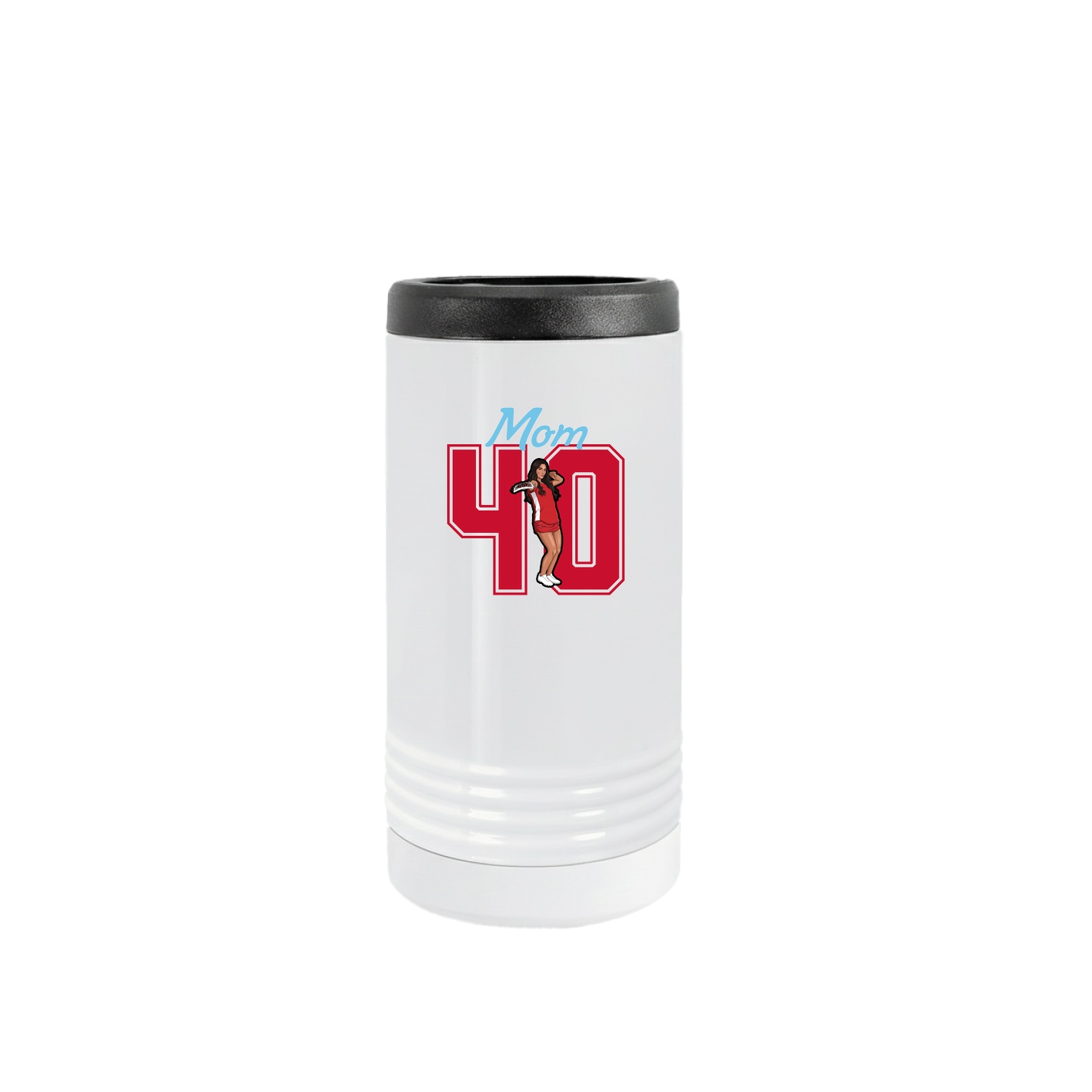 Slim Beverage Holder — Mothers Day Shirsey in White