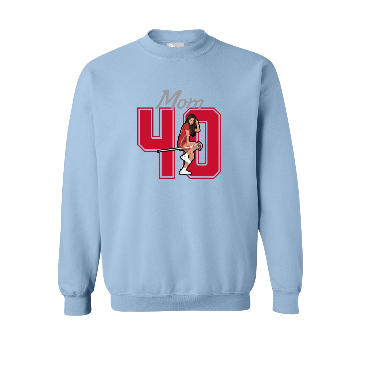 Fleece Crew — Mothers Day Shirsey in Light Blue