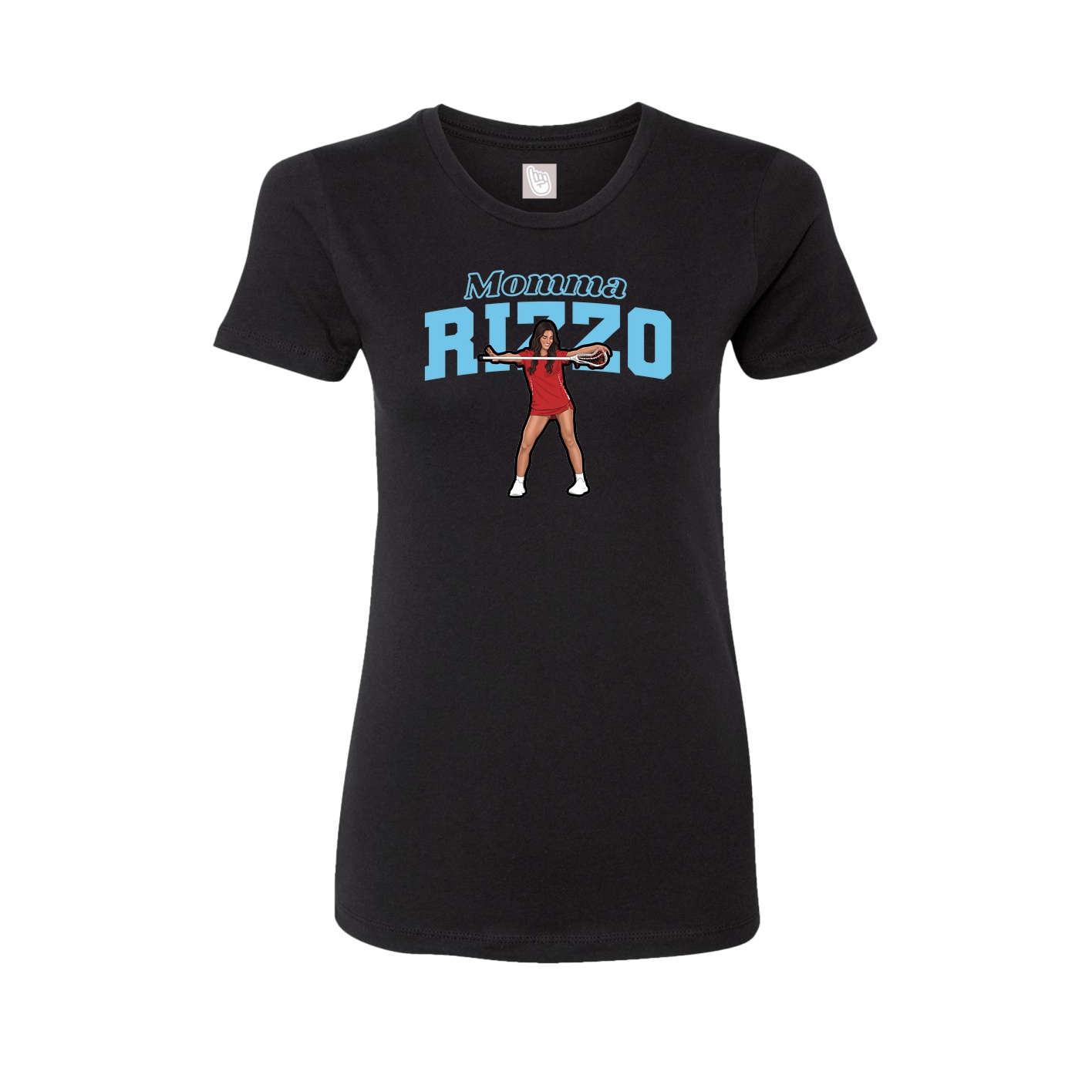 Womens Tee — Mothers Day Block in Black