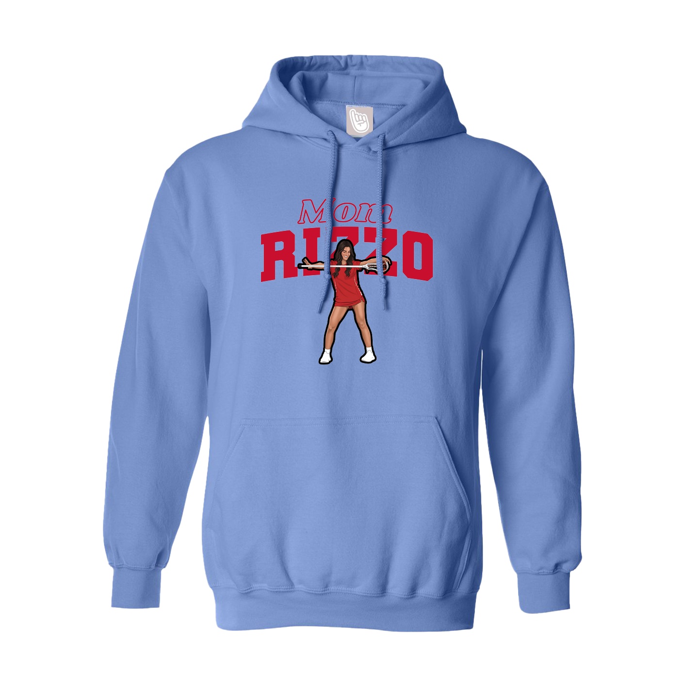 Hoodie — Mothers Day Block in Powder Blue