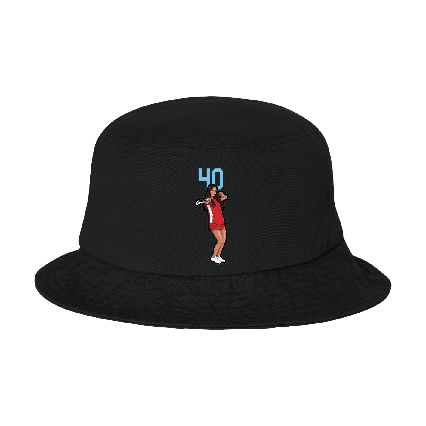 Bucket Cap — Number Top in Black