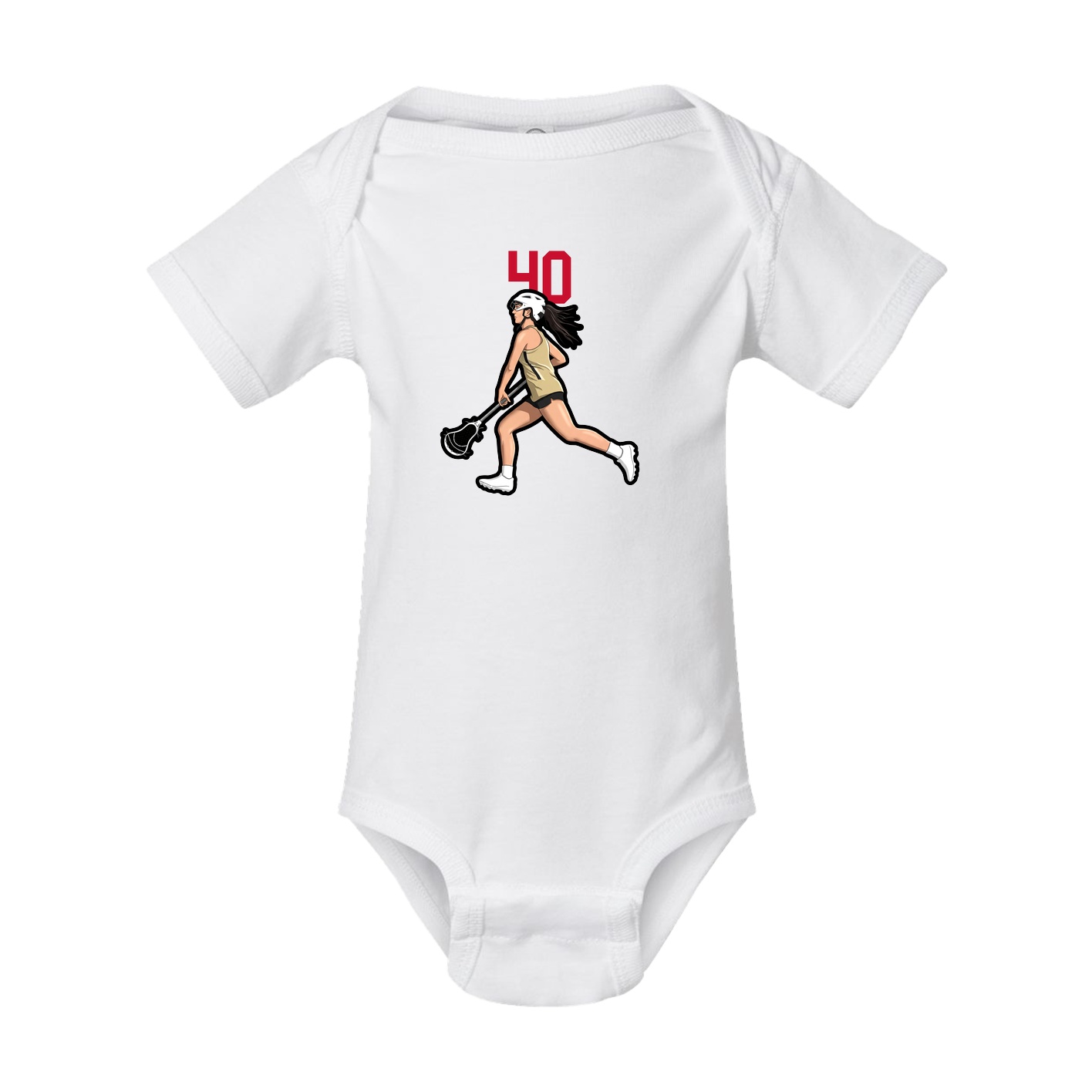 Baby Onesie — Number Top in White
