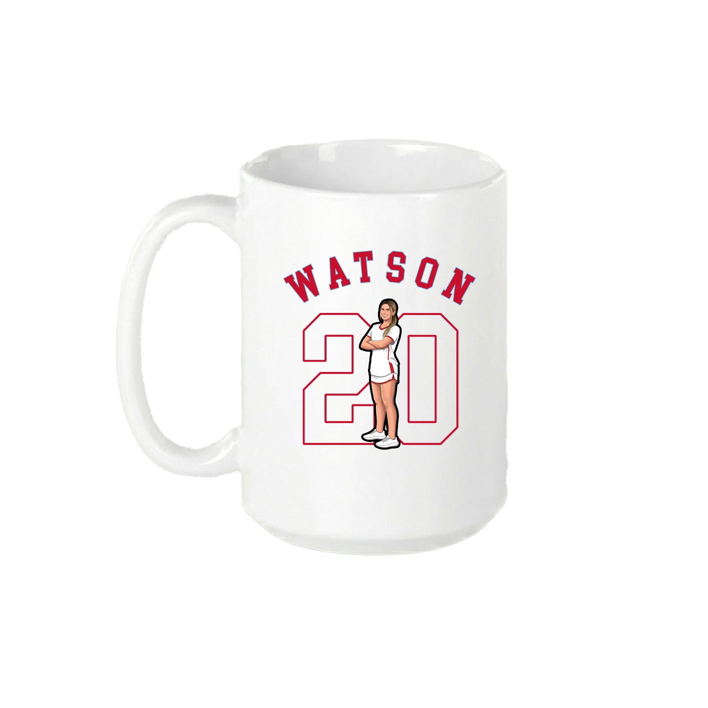 15oz Coffee Mug — Shirsey Arch in White