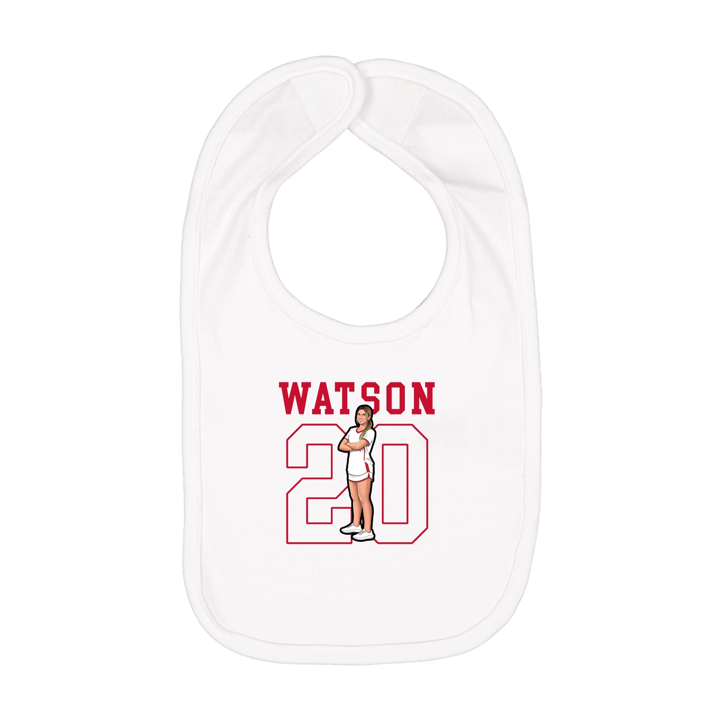 Infant Bib — Shirsey in White