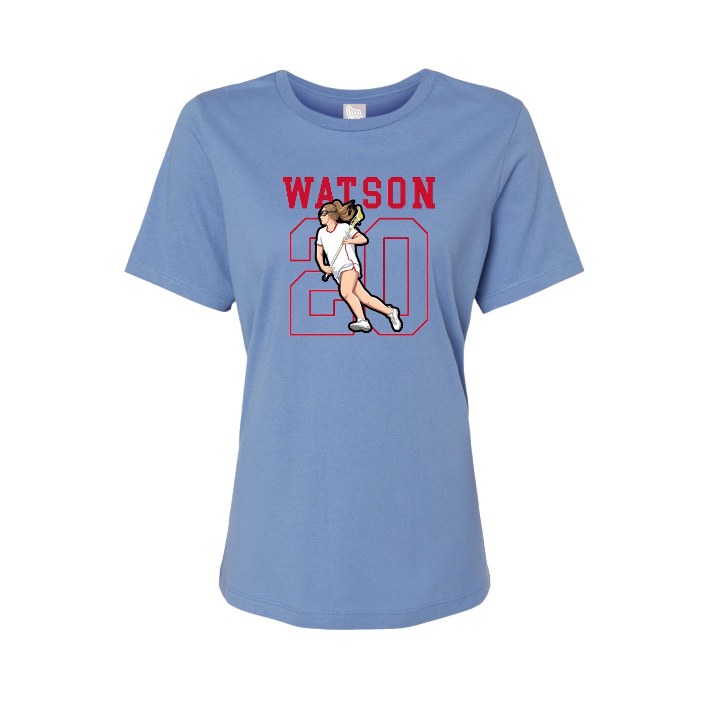 Fitted Women's Tee — Shirsey in Powder Blue