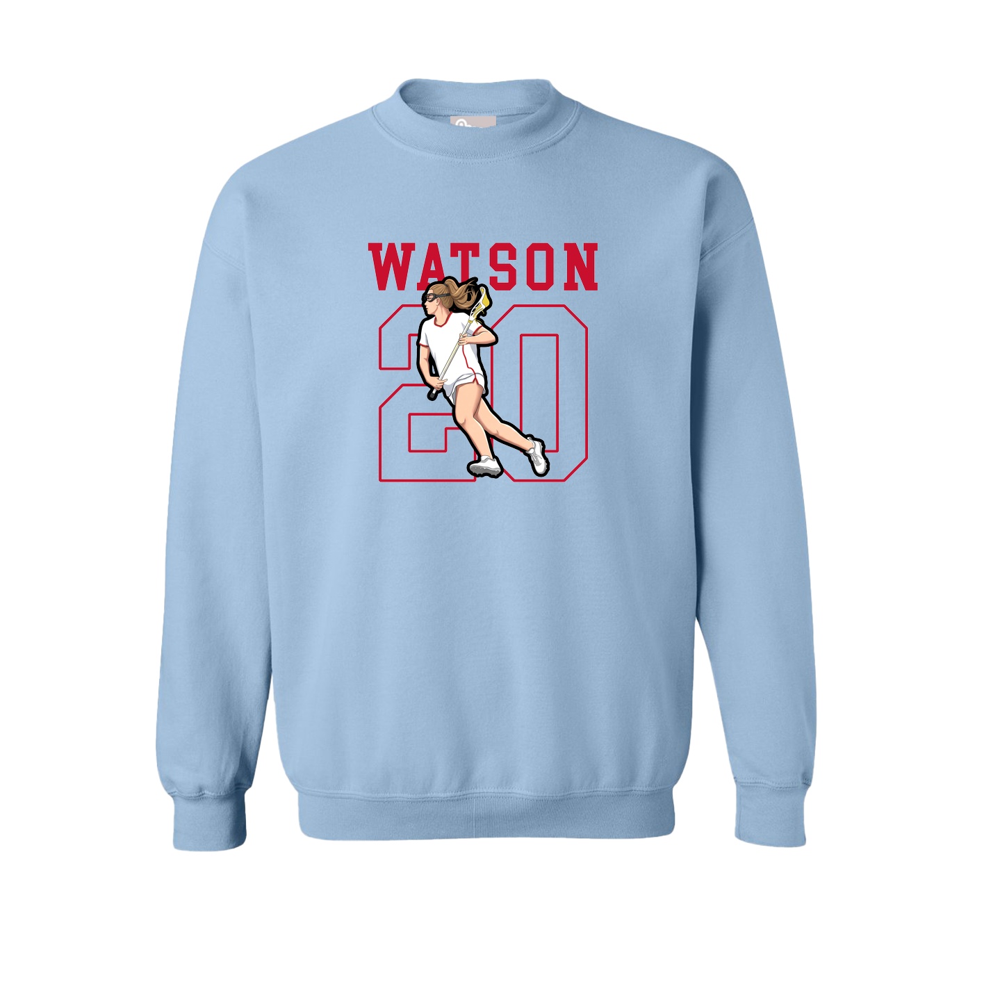 Fleece Crew — Shirsey in Light Blue