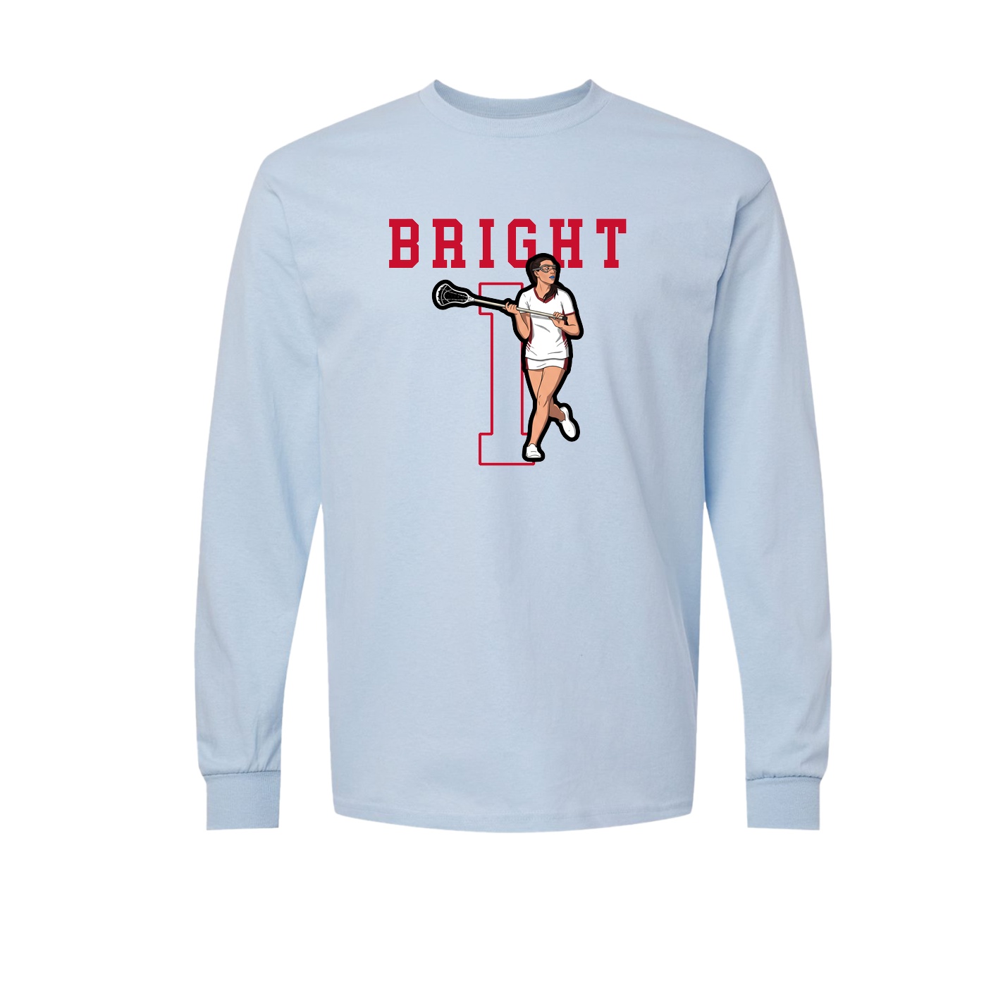 Long Sleeve Tee — Shirsey in Light Blue