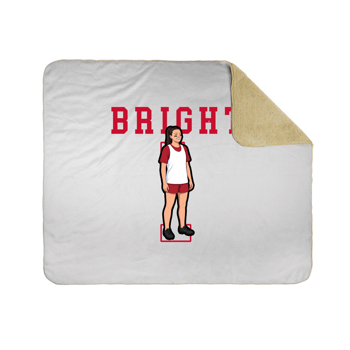Throw Blanket — Shirsey in White