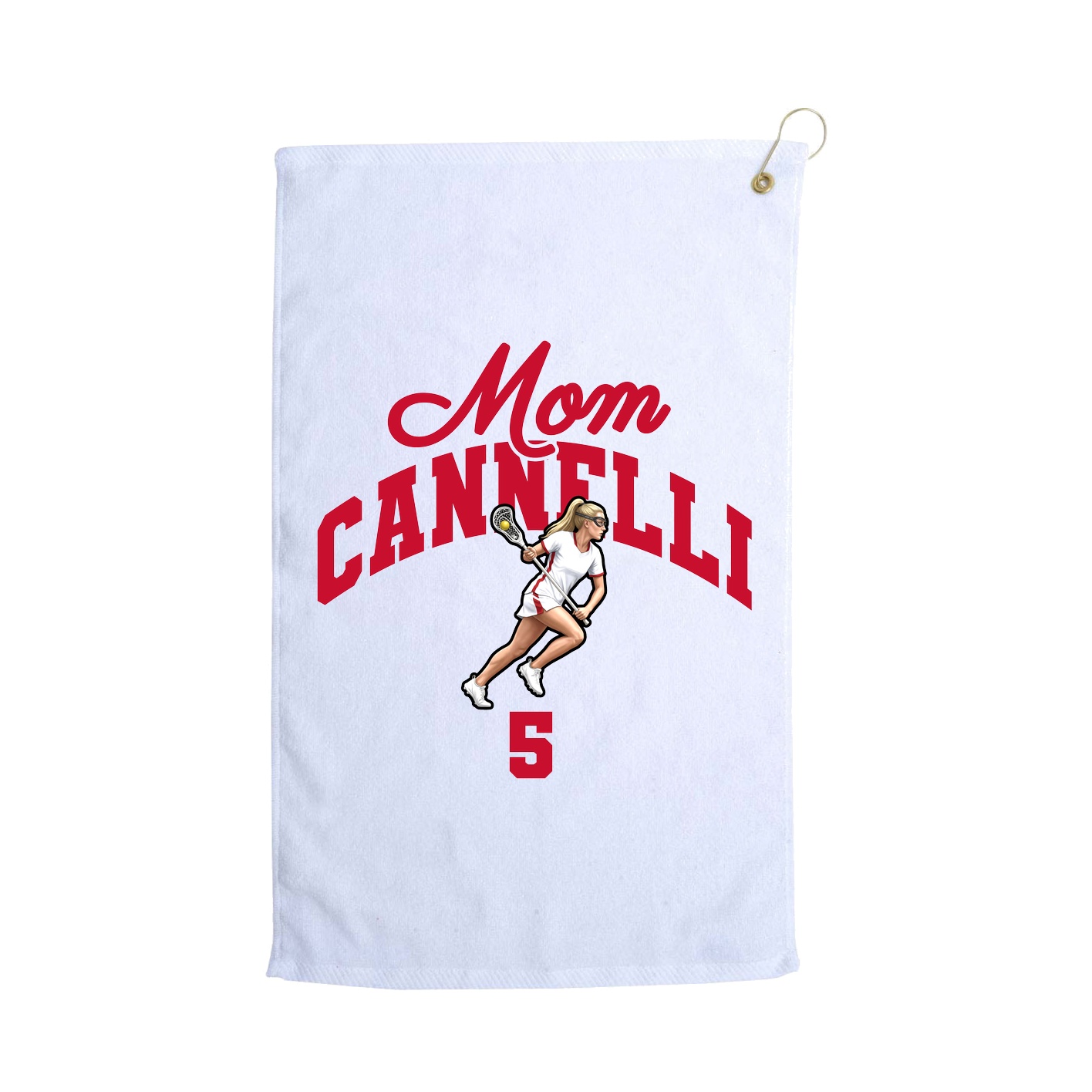 Golf Towel — Mothers Day Arch in White